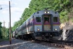 Keolis 2210 whips around the bend at Burnham Road